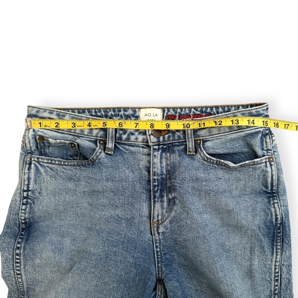 AO LA Alice + Olivia Perfect Cropped Kick Flare Jeans in Rebel Rebel Size 29 - Picture 8 of 11